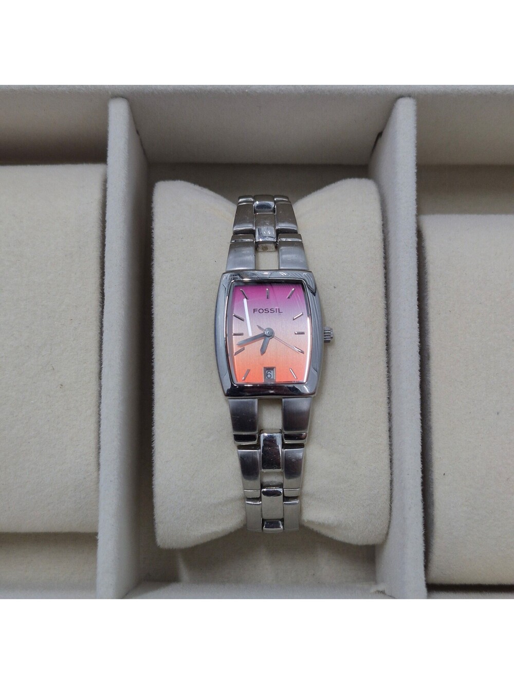 Fossil F2 ES-1056 Ladies Ombre Pink to Orange Dial Watch